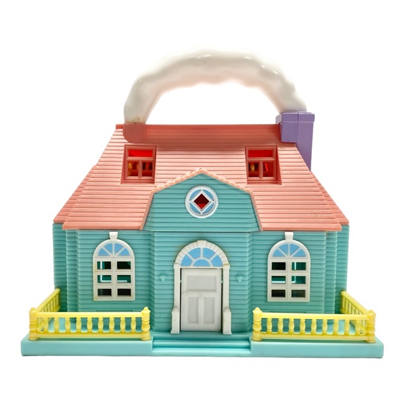 Toys Vintage Blue Box Toy Tiny Dreams Carry Along Mini Doll House